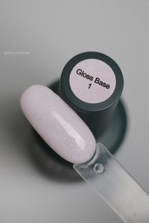 DIVA   База камуфлирующая с шиммером  15мл  Base  GLOSS   №01 оптом