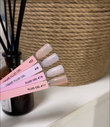 ONE NAIL &amp; GRAPE   Гель для укрепления с шиммером   Fluid gel   #19   30г   (шайба) оптом