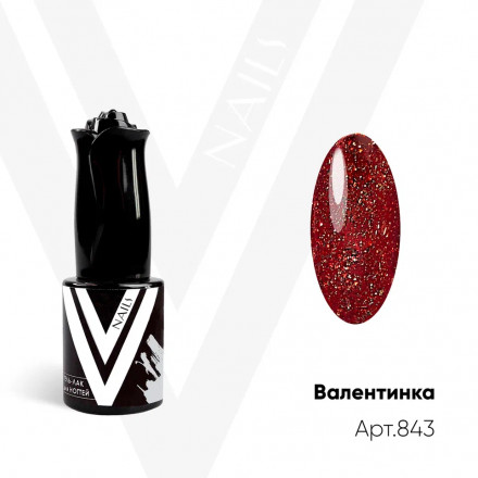 VOGUE NAILS   Гель-лак с блестками  10мл  ВАЛЕНТИНКА оптом