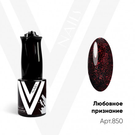 VOGUE NAILS   Гель-лак с блестками  10мл  ЛЮБОВНОЕ ПРИЗНАНИЕ   (СНЯТО) оптом