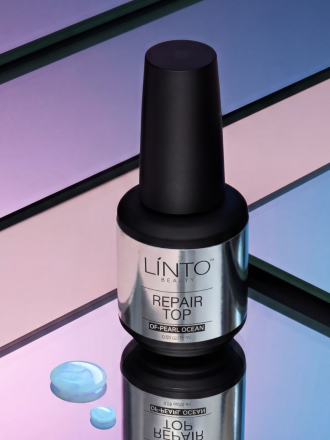 LINTO   Top OF-PEARL OCEAN   15мл   Топ без л/с с эффектом втирки   (под заказ) оптом