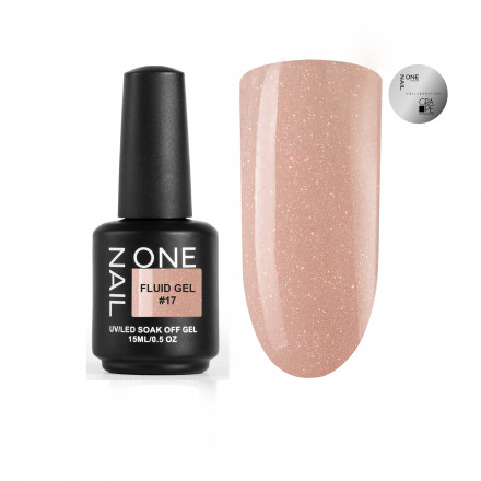 ONE NAIL   Гель для укрепления с шиммером   Fluid gel   #17   15мл оптом