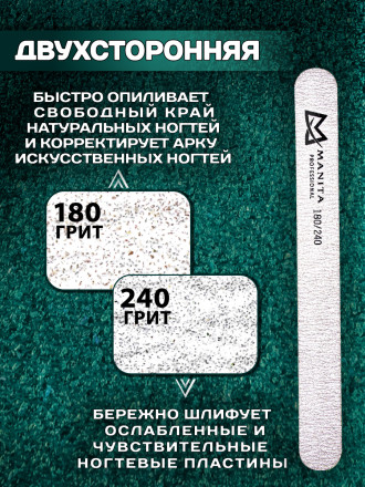 MANITA   На дереве   Прямая (L Plus)   #180/240   (50шт)   Пилка прямая 17,8см   {6435} оптом