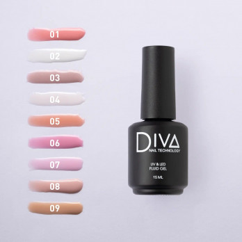 DIVA   Гель для укрепления   15мл   Gel FLUID   #03 оптом