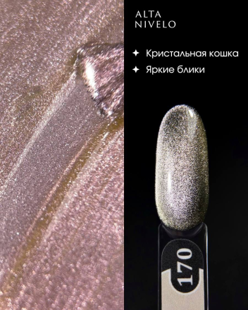 ALTA NIVELO   Гель-лак кошачий глаз   10мл   CAT MAGIC 2   #170 оптом