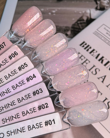 ONE NAIL   База камуфлирующая с хлопьями Юки   Base   CAMO SHINE   #06   15мл оптом