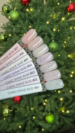 ONE NAIL   Gel   CAMO SHINE   #04   15мл (флакон)   Гель моделирующий с хлопьями Юки оптом