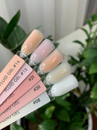 ONE NAIL &amp; GRAPE   Гель для укрепления с шиммером   Fluid gel   #21   15мл оптом