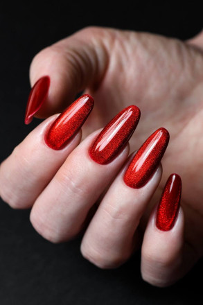 ALTA NIVELO   #342 КРОВАВАЯ МЭРИ   10мл   Гель-лак кошачий глаз оптом