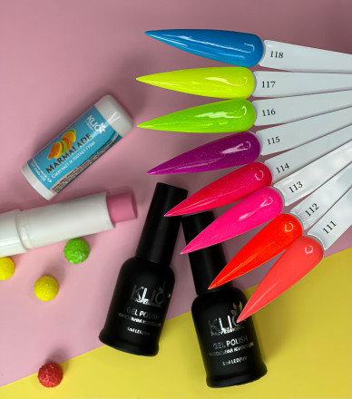 KLIO  Гель-лак  Капсульная  коллекция  8мл  №113  Неон с шиммером оптом