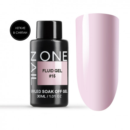 ONE NAIL   Gel FLUID   #15   30г (бутылка)   Гель для укрепления оптом