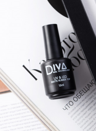 DIVA   Топ матовый с л/с  Top  MATTE RUBBER    15мл оптом