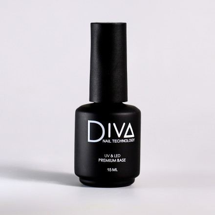 DIVA   База каучуковая прозрачная  PREMIUM Base   15мл оптом