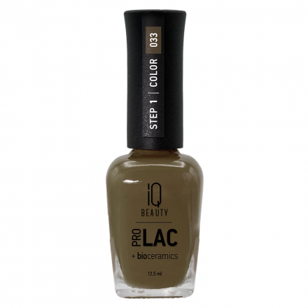 IQ BEAUTY   Лак для ногтей с биокерамикой   12,5мл   Prolac OLIVE OYL   #033 оптом