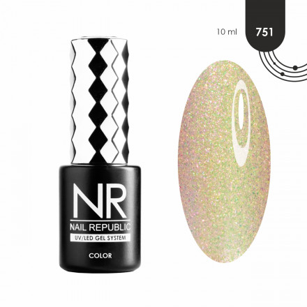 NAIL REPUBLIC   Гель-лак перламутровый   10мл   Sirena   #751 оптом