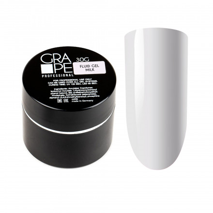 ONE NAIL &amp; GRAPE   Гель для укрепления   Fluid gel  MILK   30г     (шайба) оптом