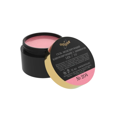 ОПЦИЯ  ТОН   #204   15мл   Гель для моделирования самовыравнивающийся с шиммером оптом