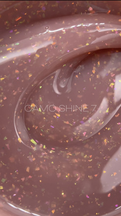 ONE NAIL   Gel   CAMO SHINE   #07   15мл (флакон)   Гель моделирующий с хлопьями Юки оптом