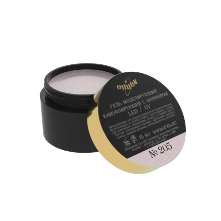 ОПЦИЯ  ТОН   #205   15мл   Гель для моделирования самовыравнивающийся с шиммером оптом