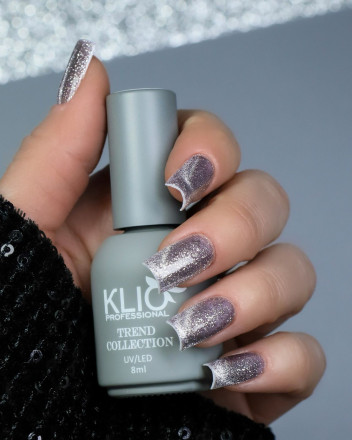 KLIO  Гель-лак кошачий глаз + жидкая фольга + светоотрающий   8мл   TREND COLLECTION   №49 оптом