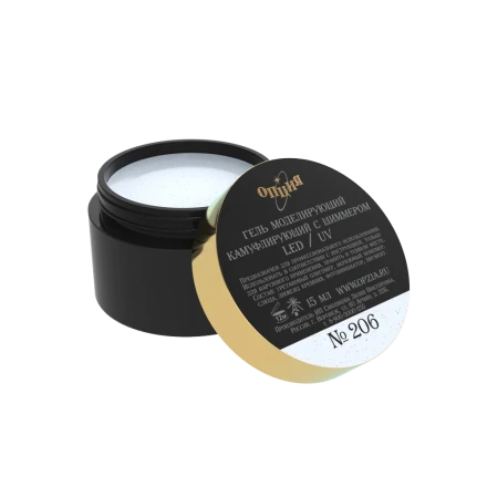 ОПЦИЯ  ТОН   #206   15мл   Гель для моделирования самовыравнивающийся с шиммером оптом