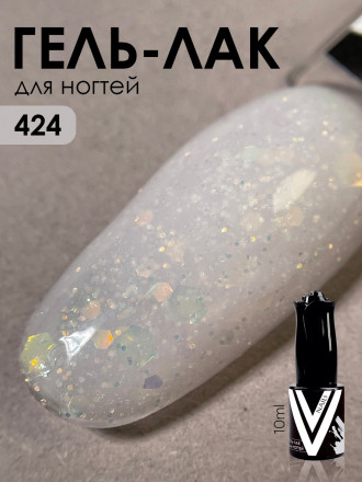 VOGUE NAILS   Гель-лак с блестками  10мл  #424 оптом