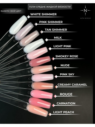 ALTA NIVELO   Гель для моделирования   Gel Gold   PINK SKY   15г оптом