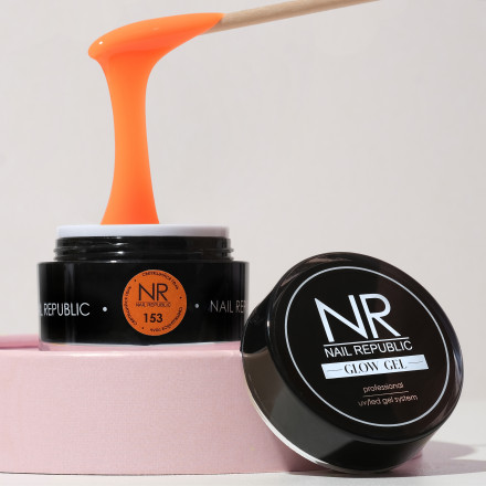 NAIL REPUBLIC   Гель для моделирования цветной   Gel GLOW   #153   15г оптом