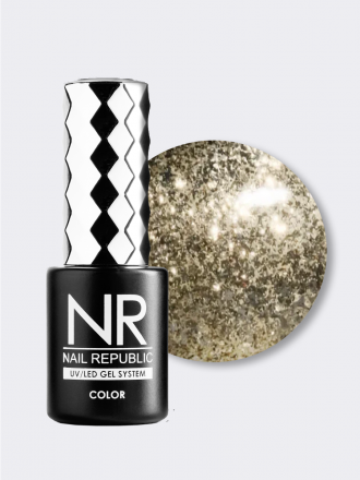NAIL REPUBLIC   Гель-лак жидкая фольга   10мл   Night Life   #383 оптом