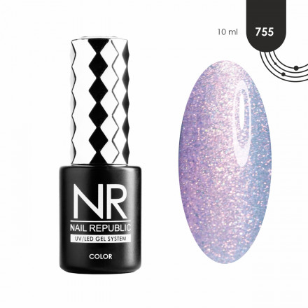 NAIL REPUBLIC   Гель-лак перламутровый   10мл   Sirena   #755 оптом