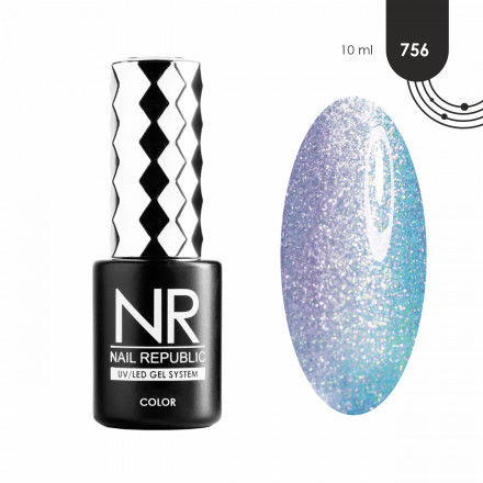 NAIL REPUBLIC   Гель-лак перламутровый   10мл   Sirena   #756 оптом
