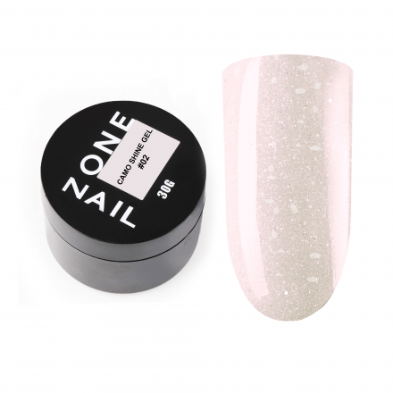 ONE NAIL   Гель моделирующий с хлопьями Юки   Gel   CAMO SHINE   #02   30г оптом