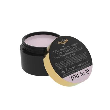 ОПЦИЯ  ТОН   #19   15мл   Гель для моделирования самовыравнивающийся камуфлирующий оптом