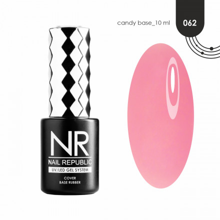 NAIL REPUBLIC   База цветная   10мл   Base CANDY   #62 оптом