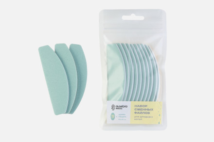 ALGEBRA BEAUTY   ДЛЯ ШЛИФОВКИ Зеленый   10шт   Сменные файлы для японского маникюра оптом