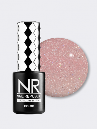 NAIL REPUBLIC   Гель-лак с шиммером   10мл   Lipstick   #387 оптом