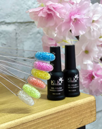 KLIO  Гель-лак  Капсульная  коллекция  8мл  №123  (с шестигранниками)