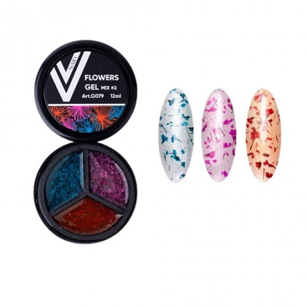 VOGUE NAILS  Гель с сухоцветами Flowers Gel  Mix #02  12мл оптом