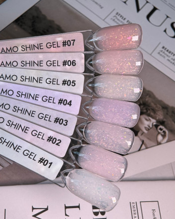 ONE NAIL   Гель моделирующий с хлопьями Юки   Gel   CAMO SHINE   #05   30г оптом