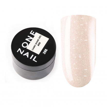 ONE NAIL   Гель моделирующий с хлопьями Юки   Gel   CAMO SHINE   #06   30г оптом