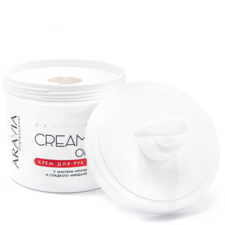 ARAVIA   Cream Oil С МАСЛОМ АРГАНЫ И СЛАДКОГО МИНДАЛЯ   550мл   Крем для рук оптом