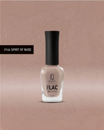 IQ BEAUTY   Лак для ногтей с биокерамикой перламутровый   12,5мл   Prolac SPIRIT OF NUDE   #144   (СНЯТО) оптом