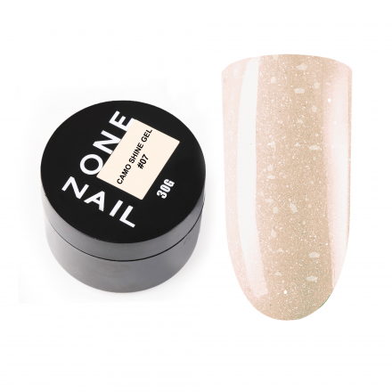 ONE NAIL   Гель моделирующий с хлопьями Юки   Gel   CAMO SHINE   #07   30г оптом