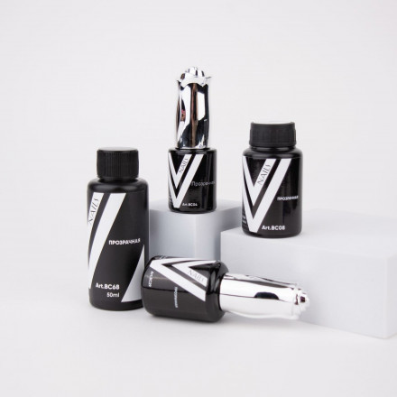 VOGUE NAILS   Каучуковая база  Rubber base  ПРОЗРАЧНАЯ  10мл оптом
