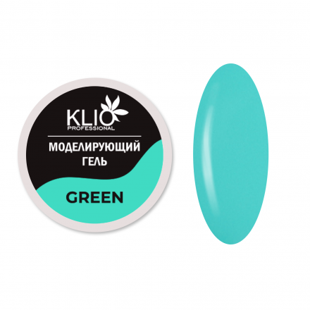 KLIO  Гель цветной для моделирования  15г   GREEN оптом