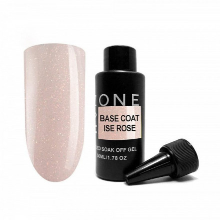 ONE NAIL   База камуфлирующая жесткая  c шиммером  Base   ICE ROSE  (бутылка)   50мл оптом