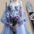 VOGUE NAILS  Гель с сухоцветами Flowers Gel  Blue 10мл оптом