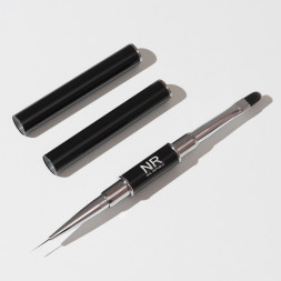 NAIL REPUBLIC    Кисть  UNIVERSAL BRUSH   Двухсторонняя для моделирования и дизайнов