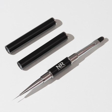 NAIL REPUBLIC    Кисть  UNIVERSAL BRUSH   Двухсторонняя для моделирования и дизайнов оптом