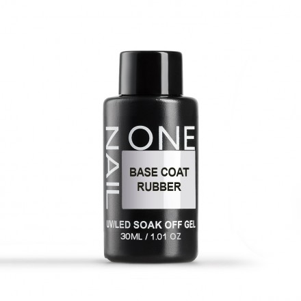 ONE NAIL   База прозрачная   RUBBER base  (бутылка)   30мл оптом